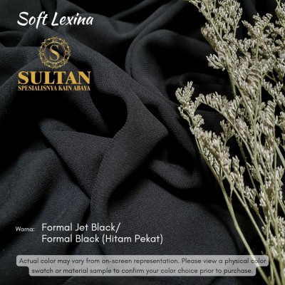Soft Lexina Silk Polos Formal Black